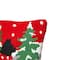 Glitzhome® Hooked Christmas Cat Throw Pillow